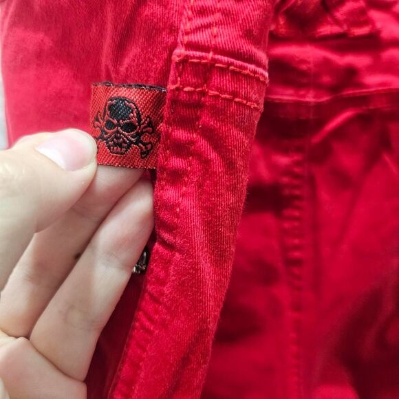 Vintage y2k 2010s red plus size tripp nyc skinny jeans - Picture 4 of 6